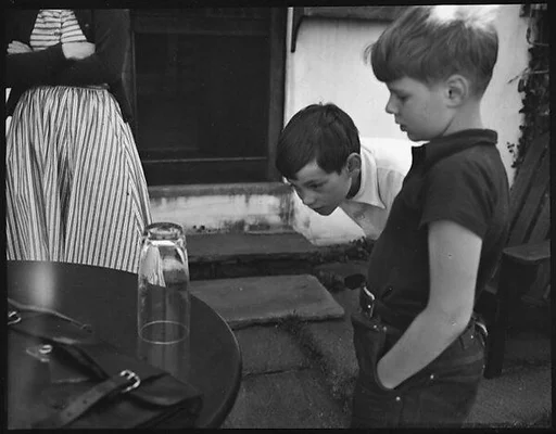 [John Churchill, Jr. and Unidentified Boy]