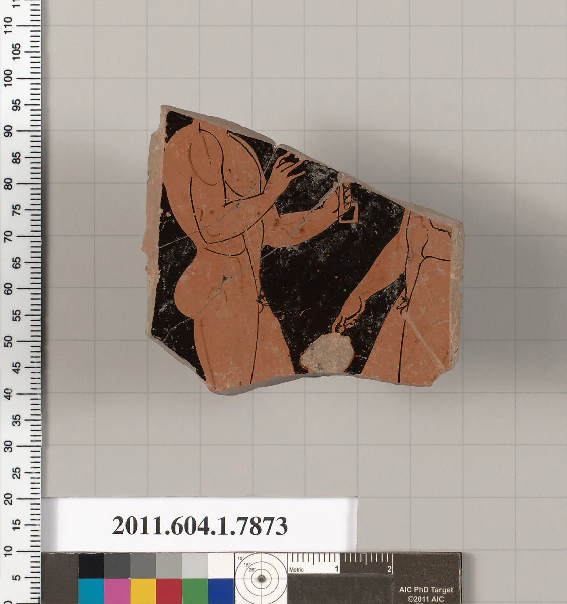 Terracotta fragment of a kylix (drinking cup) — Unknown
