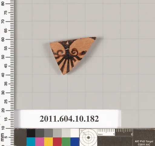 Terracotta fragment of a closed shape