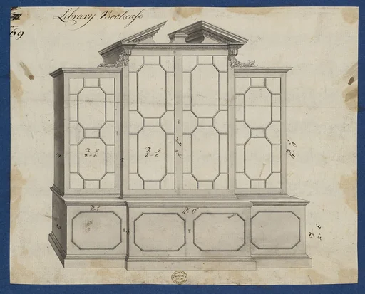 Library Bookcase, from Chippendale Drawings, Vol. II