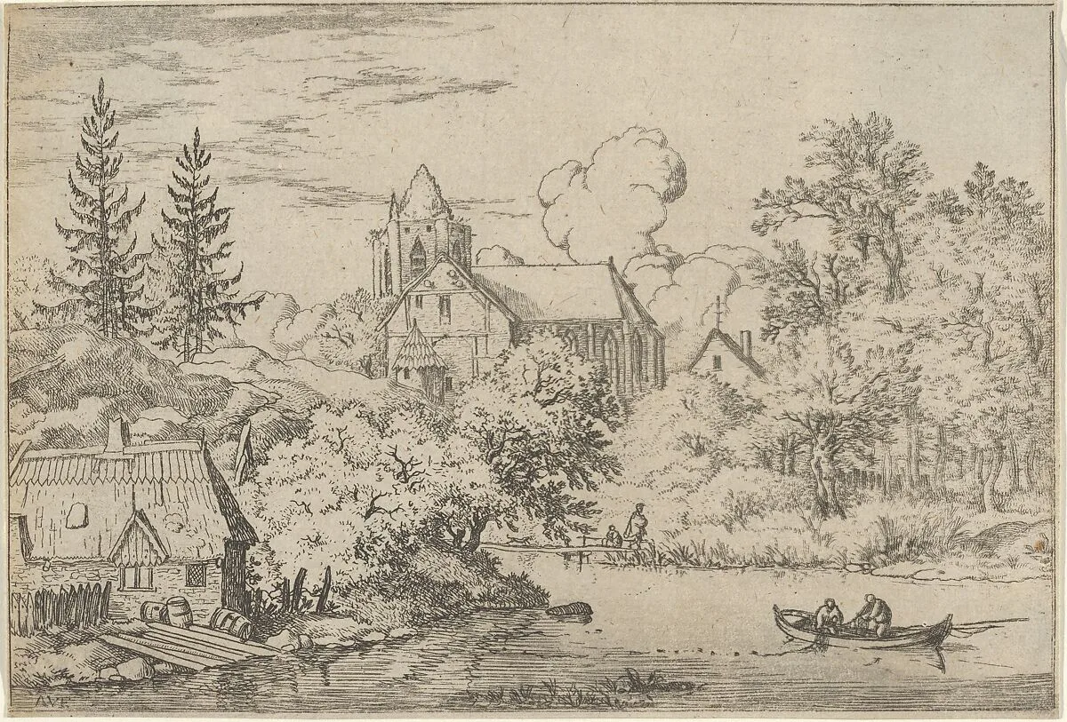 The Casks and Planks at the Back of the River — Allart van Everdingen