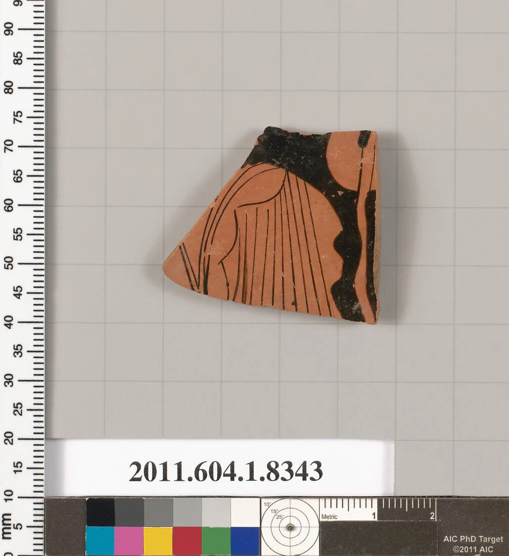 Terracotta fragment of a kylix (drinking cup) — Unknown