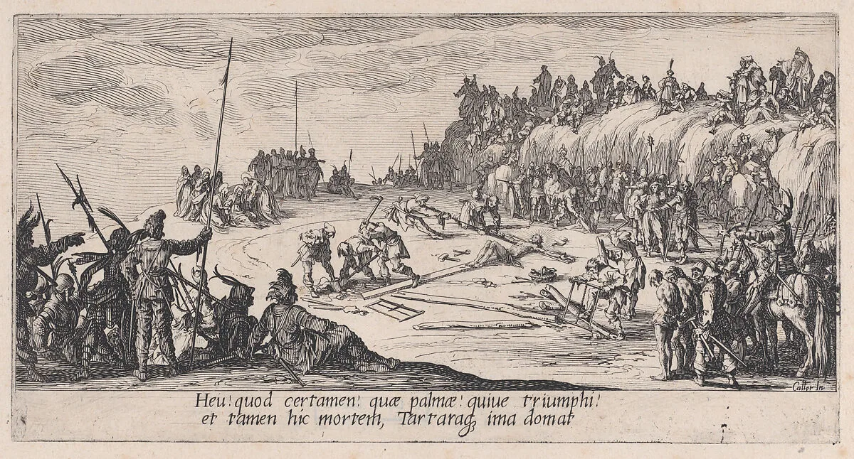 Le Crucifiement (The Crucifixion), from La Grande Passion (The Large Passion) — Jacques Callot