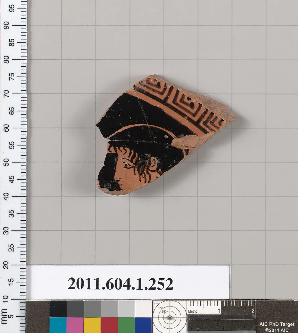 Terracotta fragment of a kylix (drinking cup) — Unknown