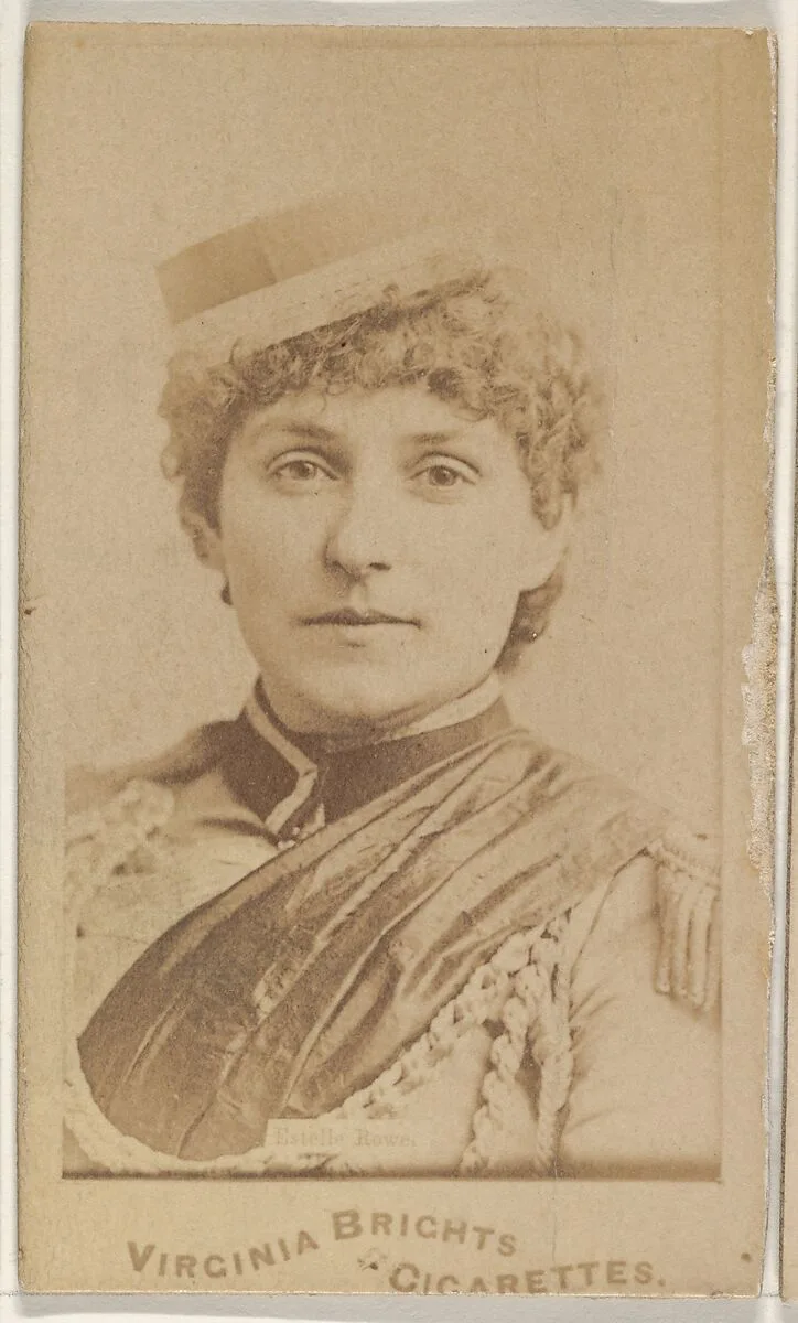 Estelle Rowe, from the Actors and Actresses series (N45, Type 1) for Virginia Brights Cigarettes — Allen & Ginter