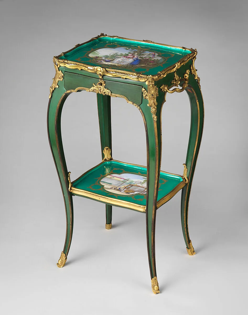 Eating and work table (one of a pair) — Bernard II van Risenburgh|Sèvres Manufactory|Bernard III van Risamburgh