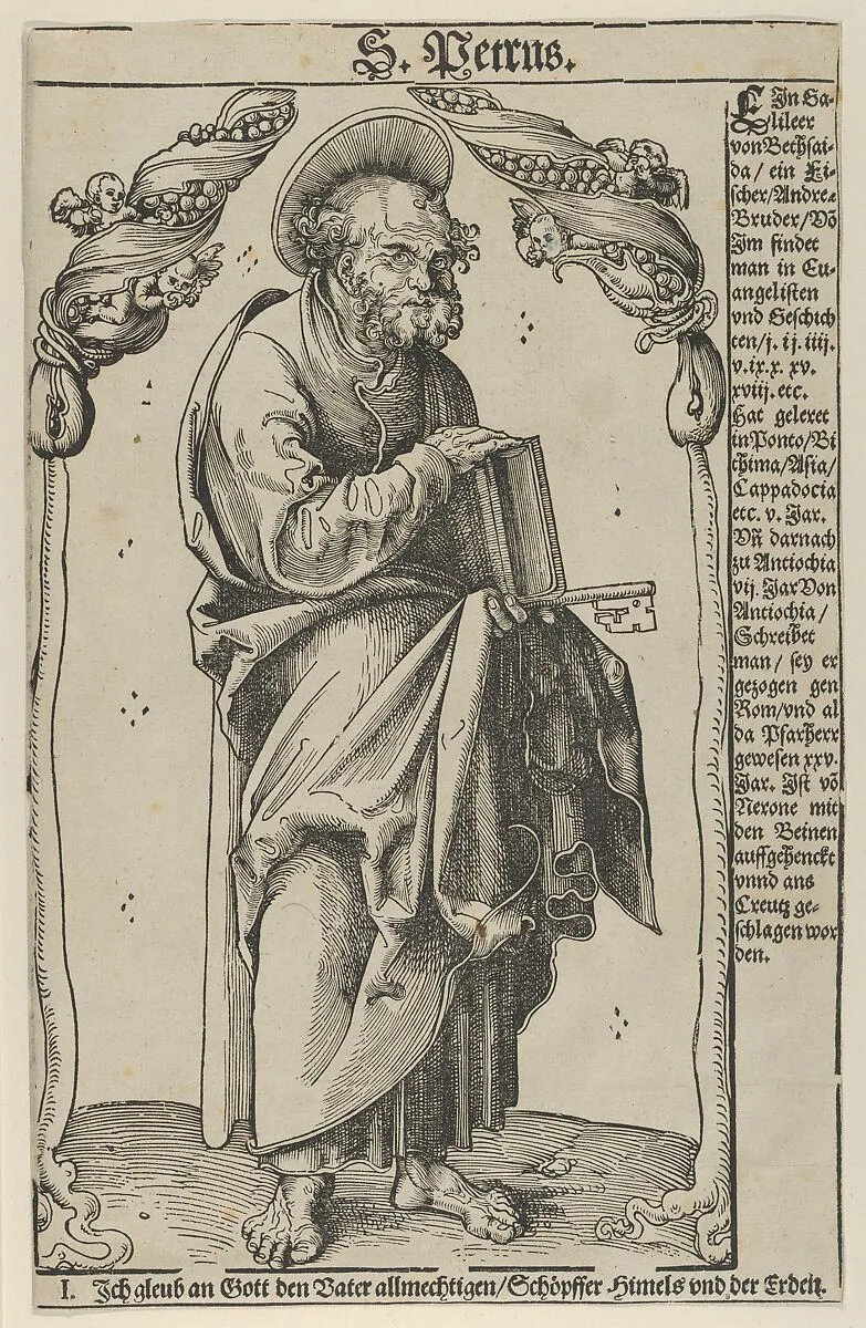 Peter from Christ, the Apostles and St. Paul — Lucas Cranach the Elder
