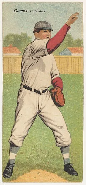 Downs, Columbus, from the Mecca Double Folder series (T201) — Mecca Cigarettes