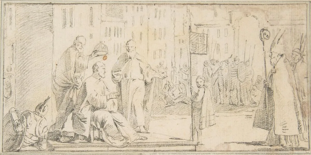 Illustration for a Book: Coronation of an Emperor (?) — Giovanni Battista Tiepolo