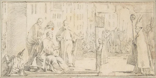 Illustration for a Book: Coronation of an Emperor (?)