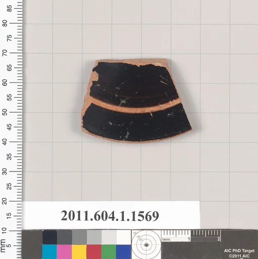 Terracotta fragment of a kylix (drinking cup)