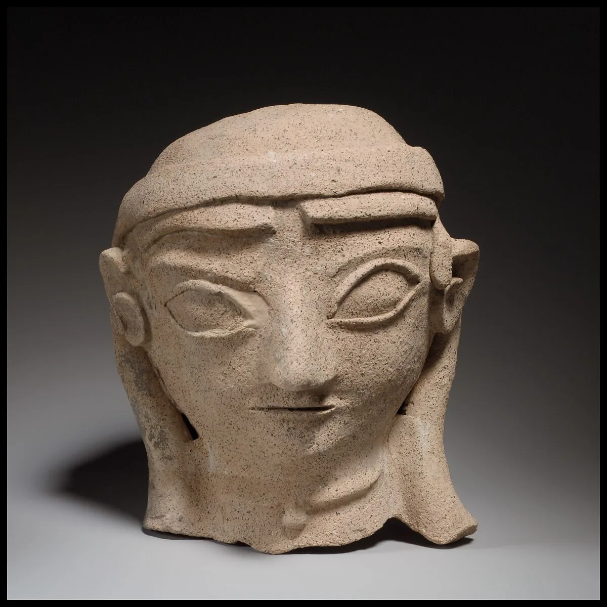 Terracotta head of a woman — Unknown