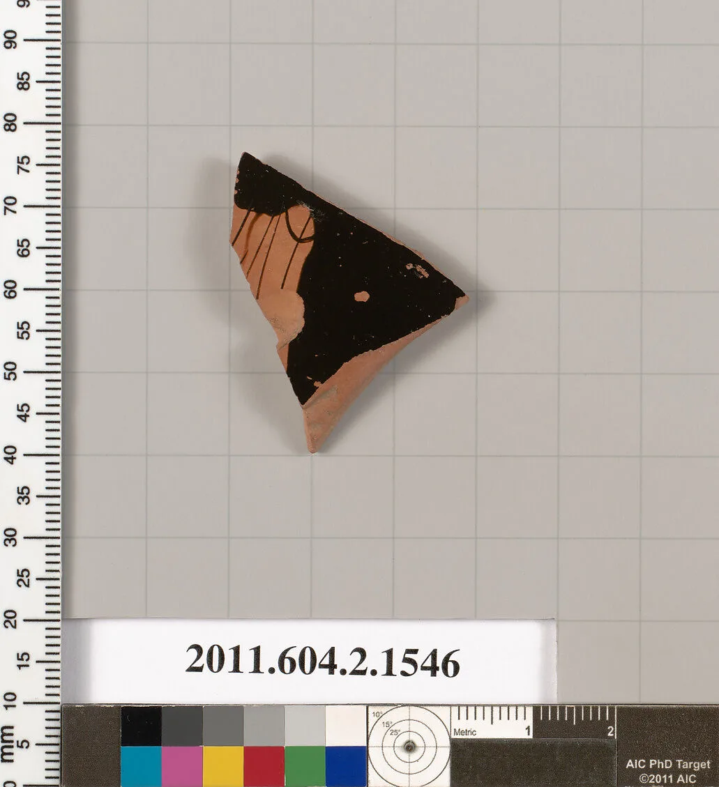 Terracotta fragment of a skyphos (deep drinking cup) — Unknown