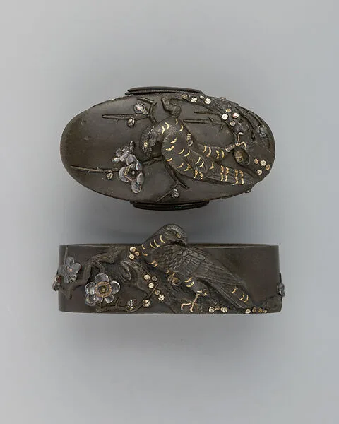 Sword-Hilt Collar and Pommel (Fuchigashira) — Unknown