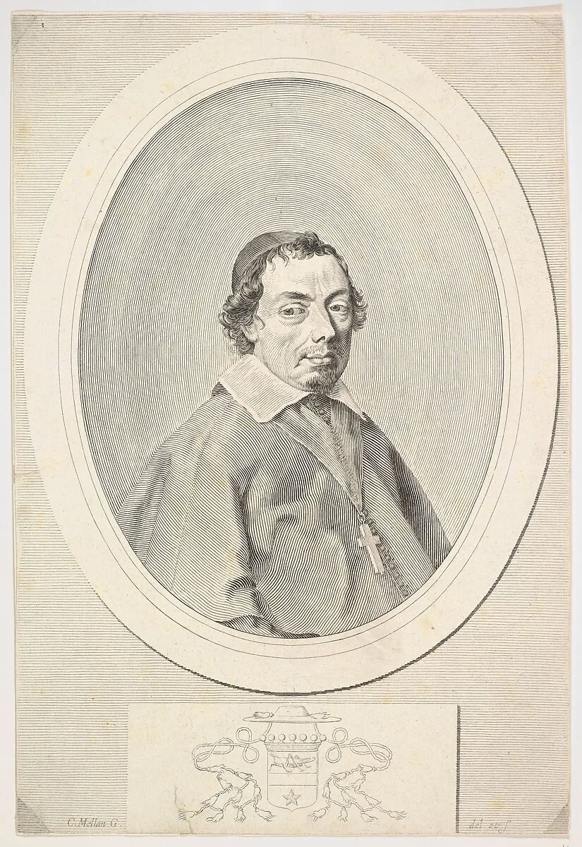 Nicolas Grillié, Bishop of Uzès — Claude Mellan|Nicolas Grillié, died 1660 Uzès