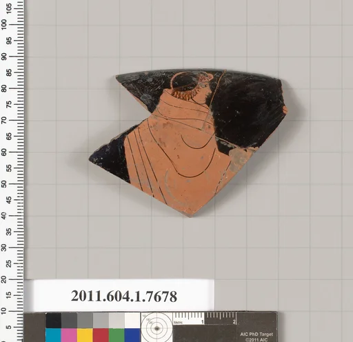 Terracotta rim fragment of a kylix (drinking cup)