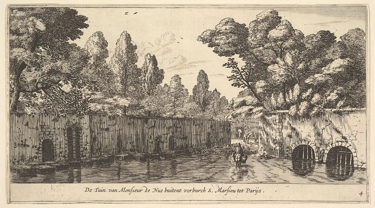 The Garden of M. de Nue Outside of the Suburb of S. Marceau near Paris — Reinier Nooms, called Zeeman
