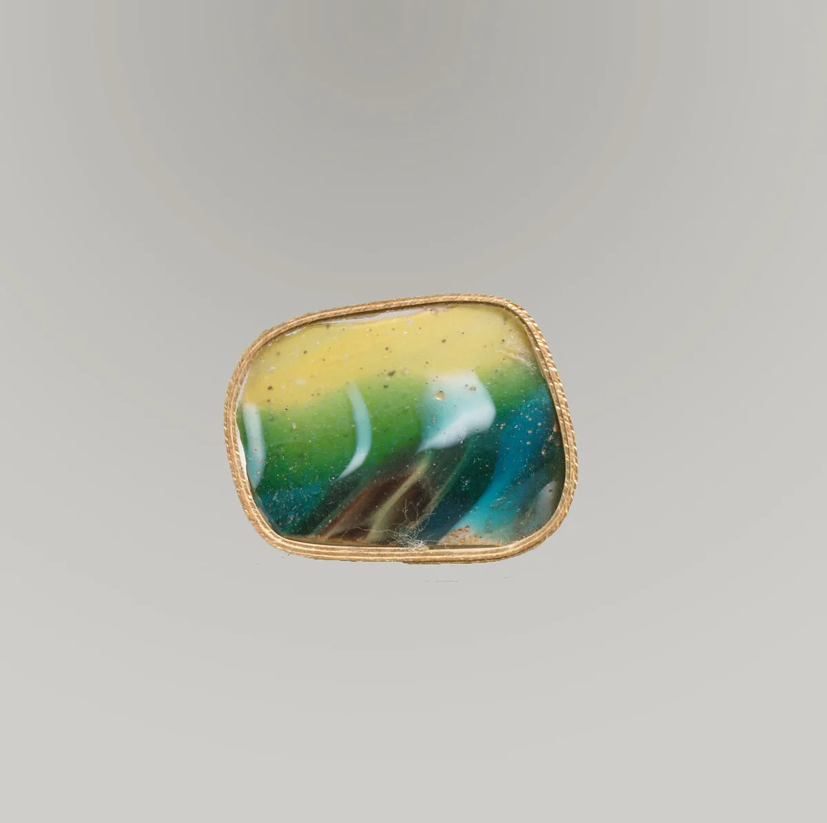Glass mosaic fragment — Unknown