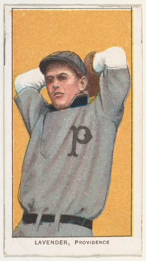 Lavender, Providence, Eastern League, from the White Border series (T206) for the American Tobacco Company
