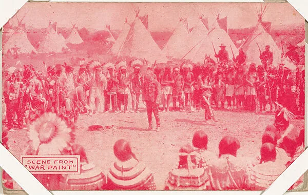 Scene from "War Paint" from Western Stars or Scenes Exhibit Cards series (W412) — Unknown