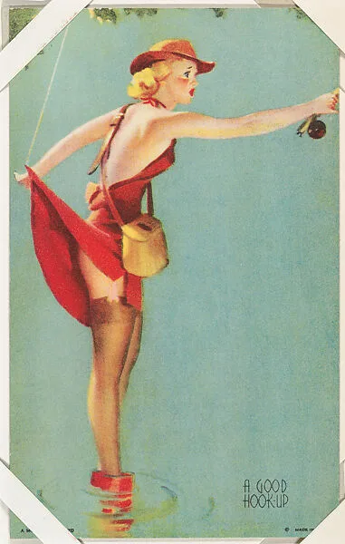 A Good Hook-up from Glamour Girls series (W424) — International Mutoscope Reel Company