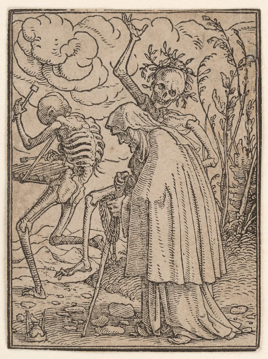 The Old Woman, from The Dance of Death — Hans Holbein the Younger|Hans Lützelburger