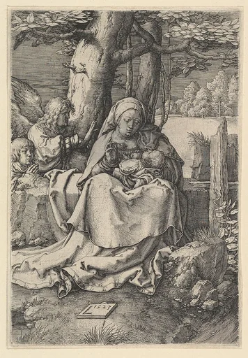 The Virgin and Child with Two Angels