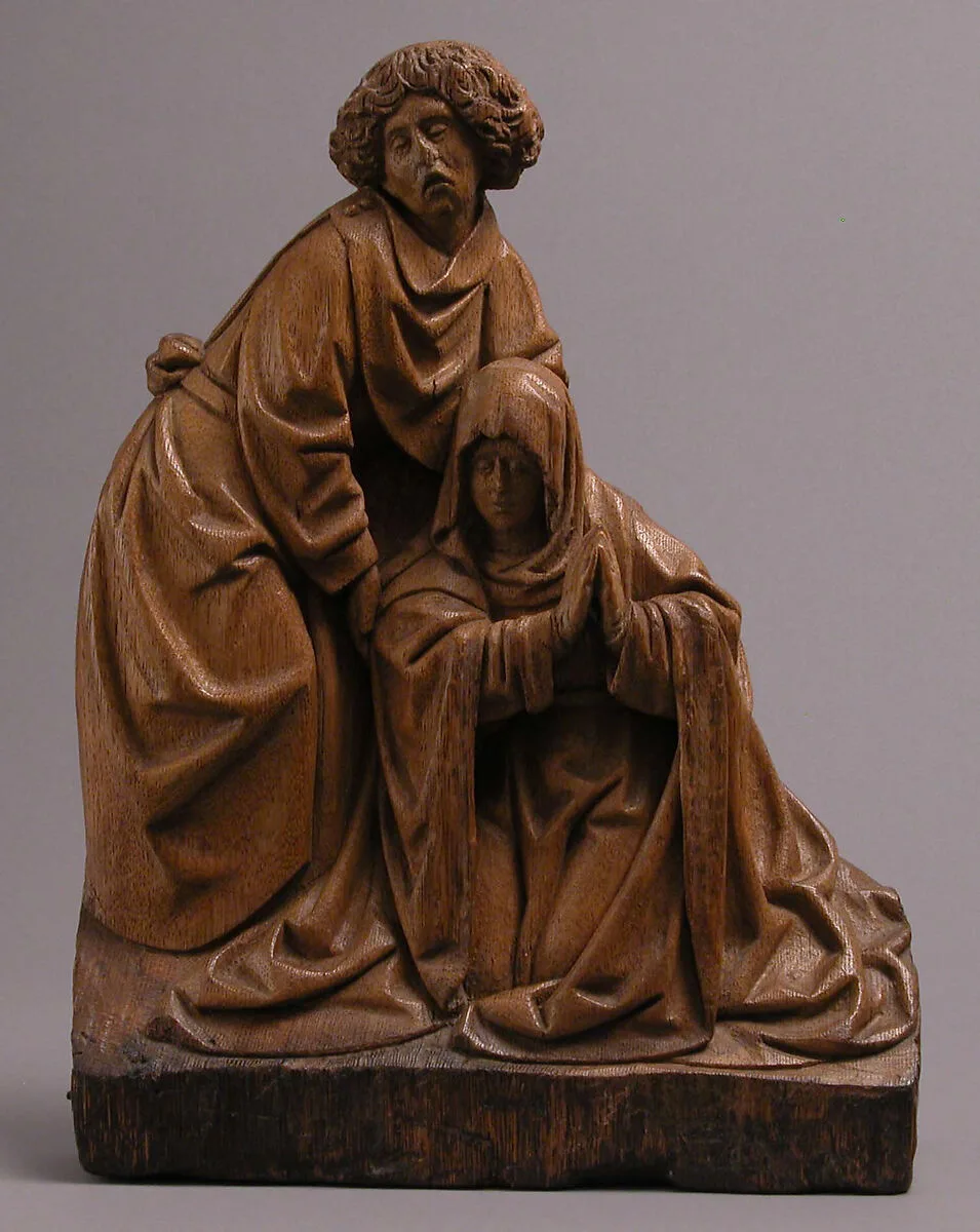 Virgin Supported by Saint John — School of Antwerp