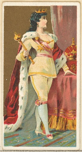 King of the Amazons, from the Occupations for Women series (N166) for Old Judge and Dogs Head Cigarettes