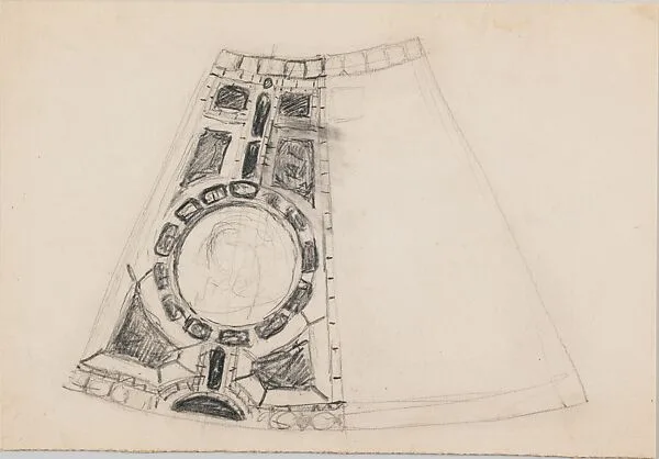 Design for lampshade — Louis C. Tiffany|Tiffany Studios|Tiffany Glass and Decorating Company