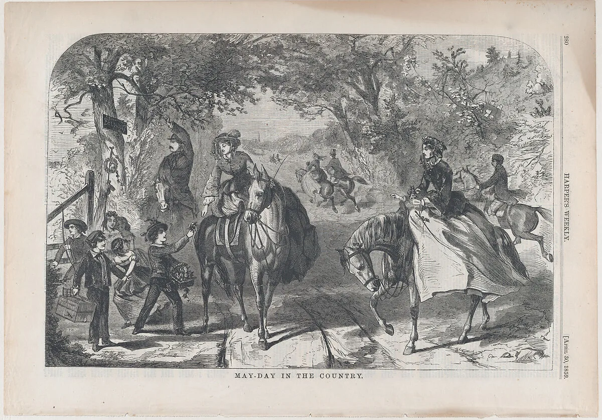 May-Day in the Country (from "Harper's Weekly," Vol. III) — Winslow Homer|Harper & Brothers|Harper's Weekly