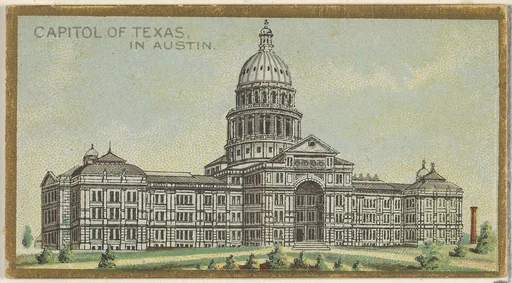 Capitol of Texas in Austin, from the General Government and State Capitol Buildings series (N14) for Allen & Ginter Cigarettes Brands
