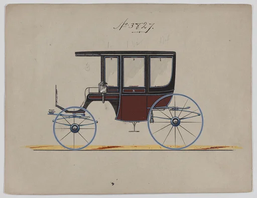 Design for 6 seat Rockaway, no. 3827