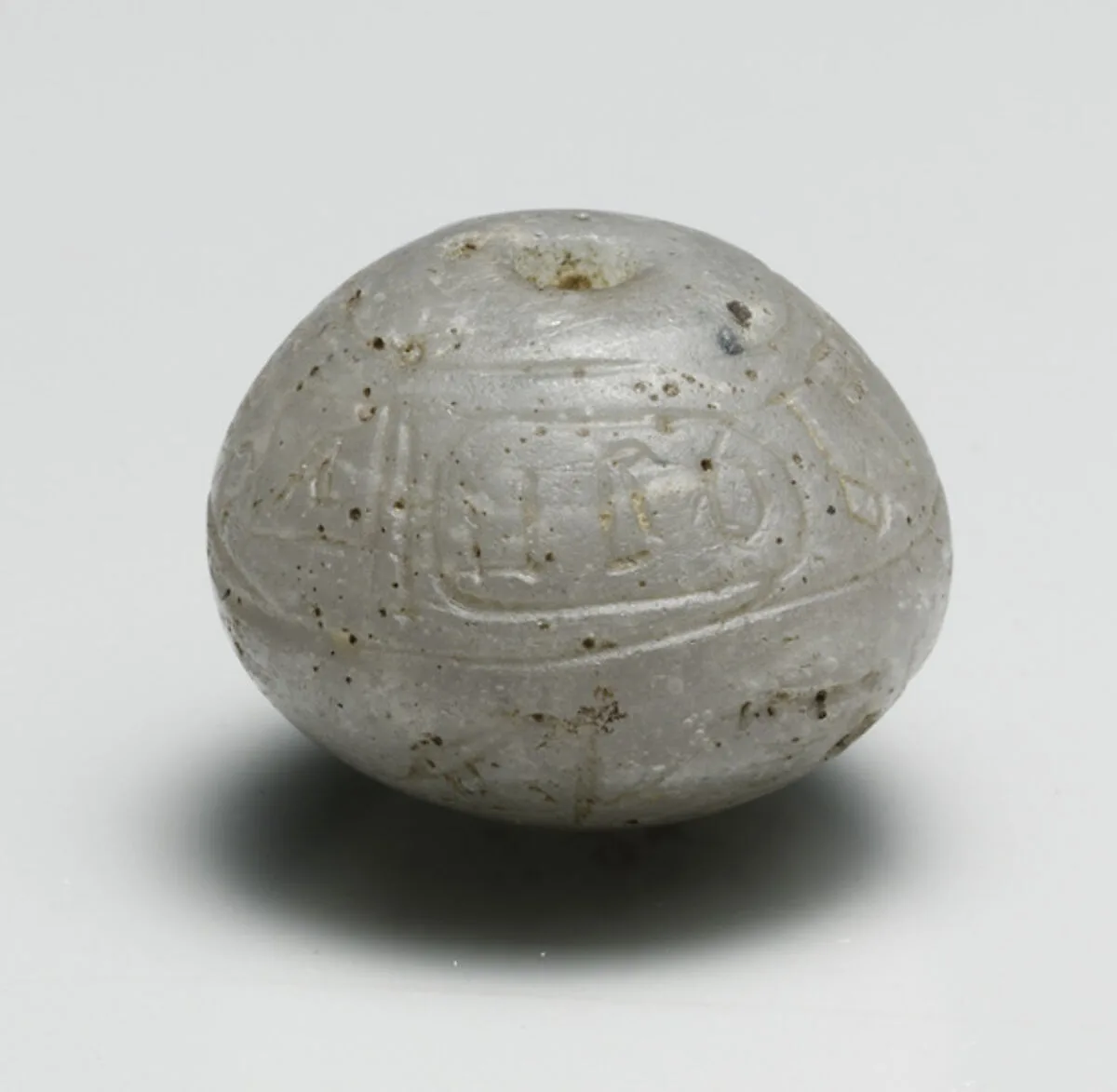 Ball Bead with the Names of Hatshepsut and the Overseer of Work Senenmut — Unknown