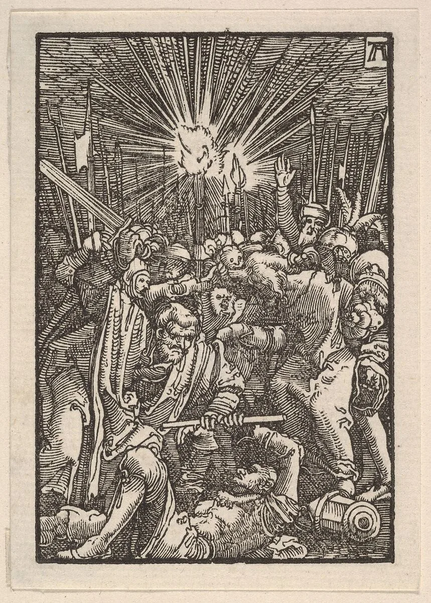 The Arrest of Christ, from The Fall and Salvation of Mankind Through the Life and Passion of Christ — Albrecht Altdorfer