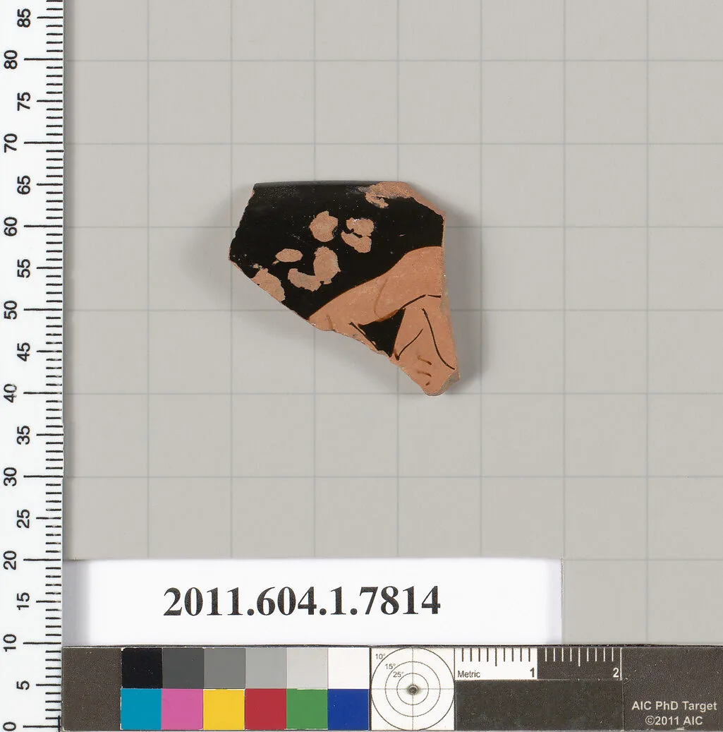 Terracotta rim fragment of a kylix (drinking cup) — Unknown