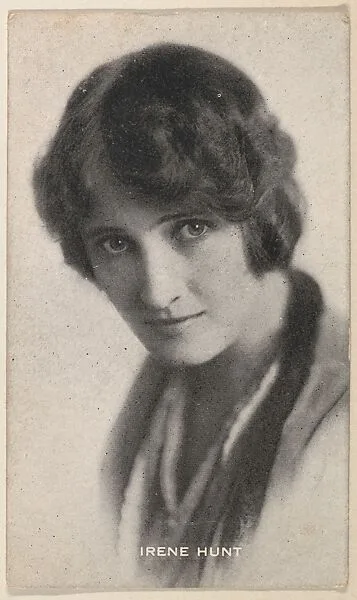 Irene Hunt, from the Black and White Movie Stars series (D1), issued by the E. H. Koester Baking Company — E. H. Koester Baking Company, Baltimore