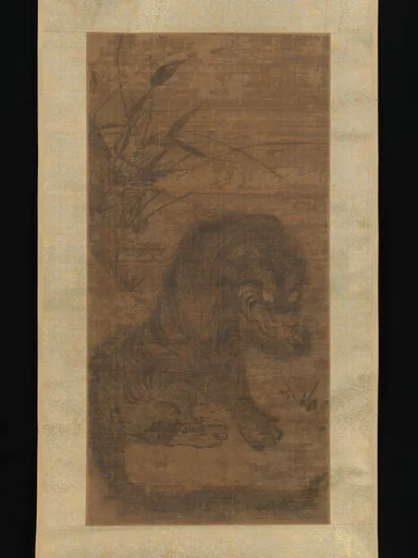 元  佚名  龍虎圖  軸|Tiger