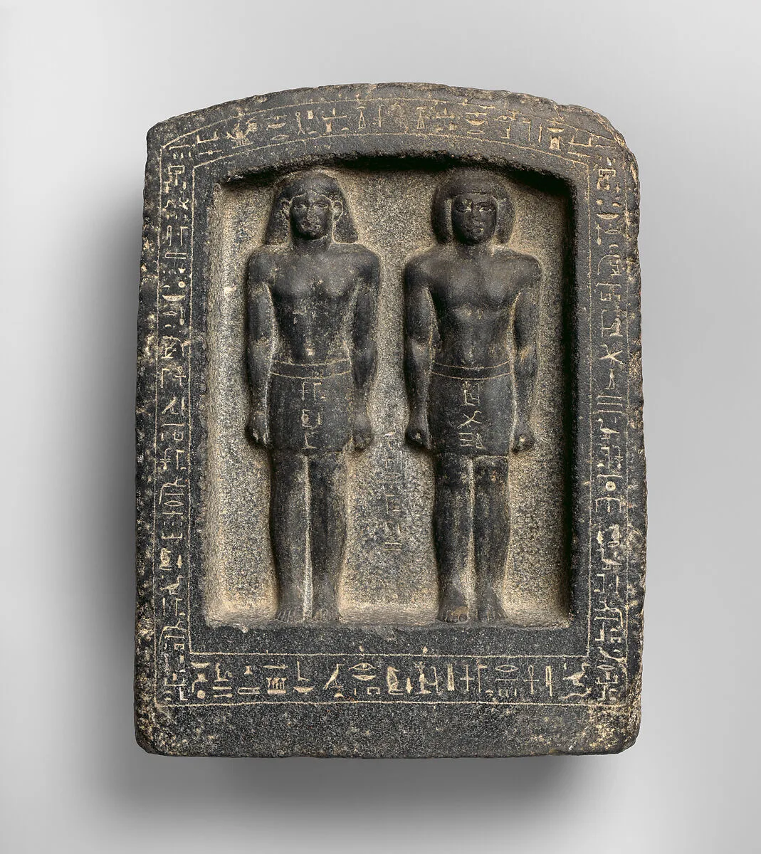 Naos stela with Pa-inmu and his father It, son of Pedise — Unknown