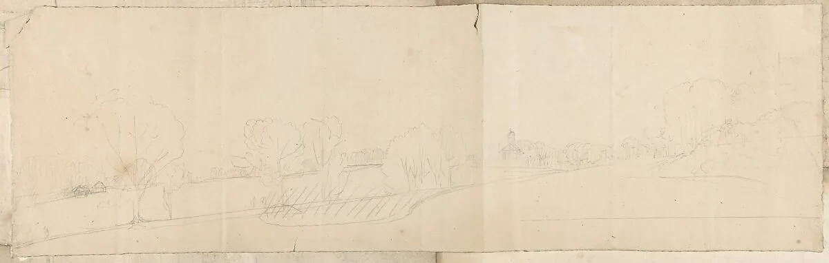 Landscape Sketch — Anonymous, British, 19th century