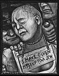 [Detail of "Hitler" Panel of Diego Rivera's Mural for the New Worker's School, New York City]