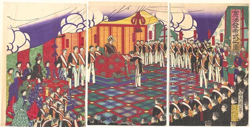 Kempo happu shiki no zu|View of the Issuance of the Constitution