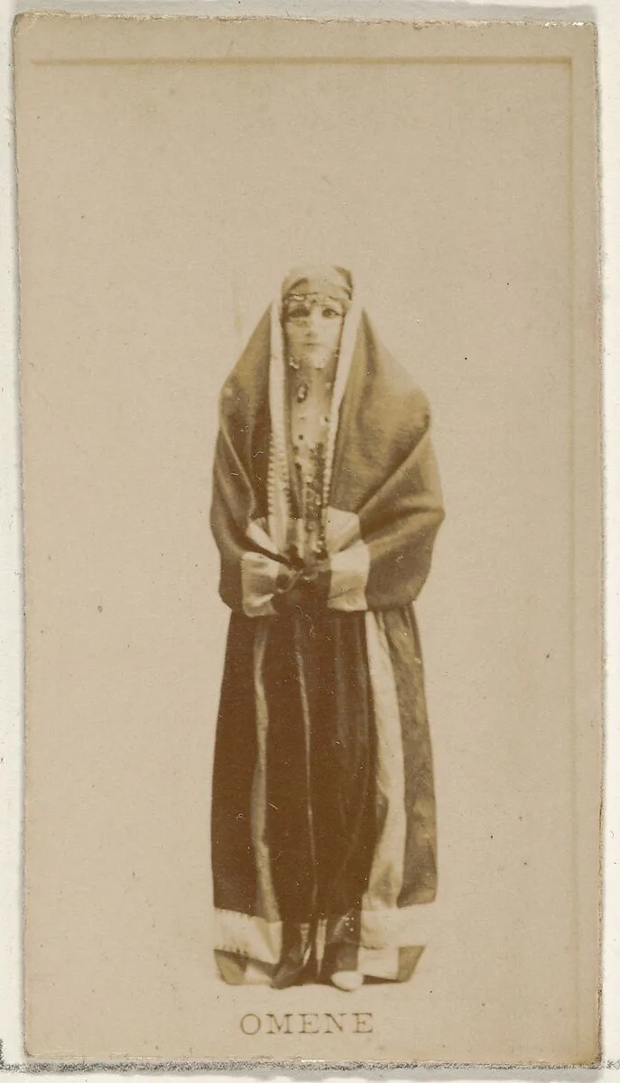 Omene, from the Actors and Actresses series (N45, Type 8) for Virginia Brights Cigarettes — Allen & Ginter