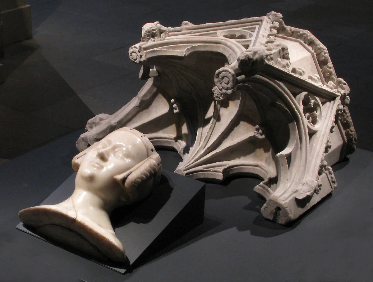 Canopy from the tomb of Philip III (the Bold) of France (1245-1285) — Jean d'Arras