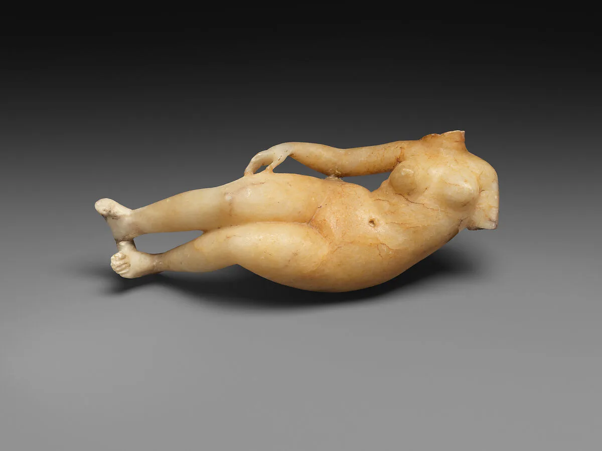 Figure of a reclining woman — Unknown