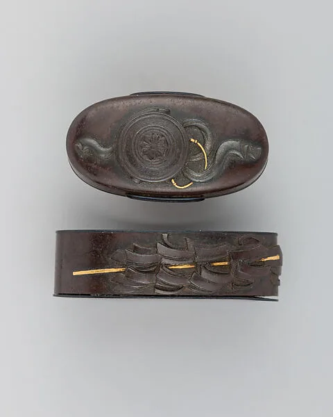 Sword-Hilt Collar and Pommel (Fuchigashira) — Unknown