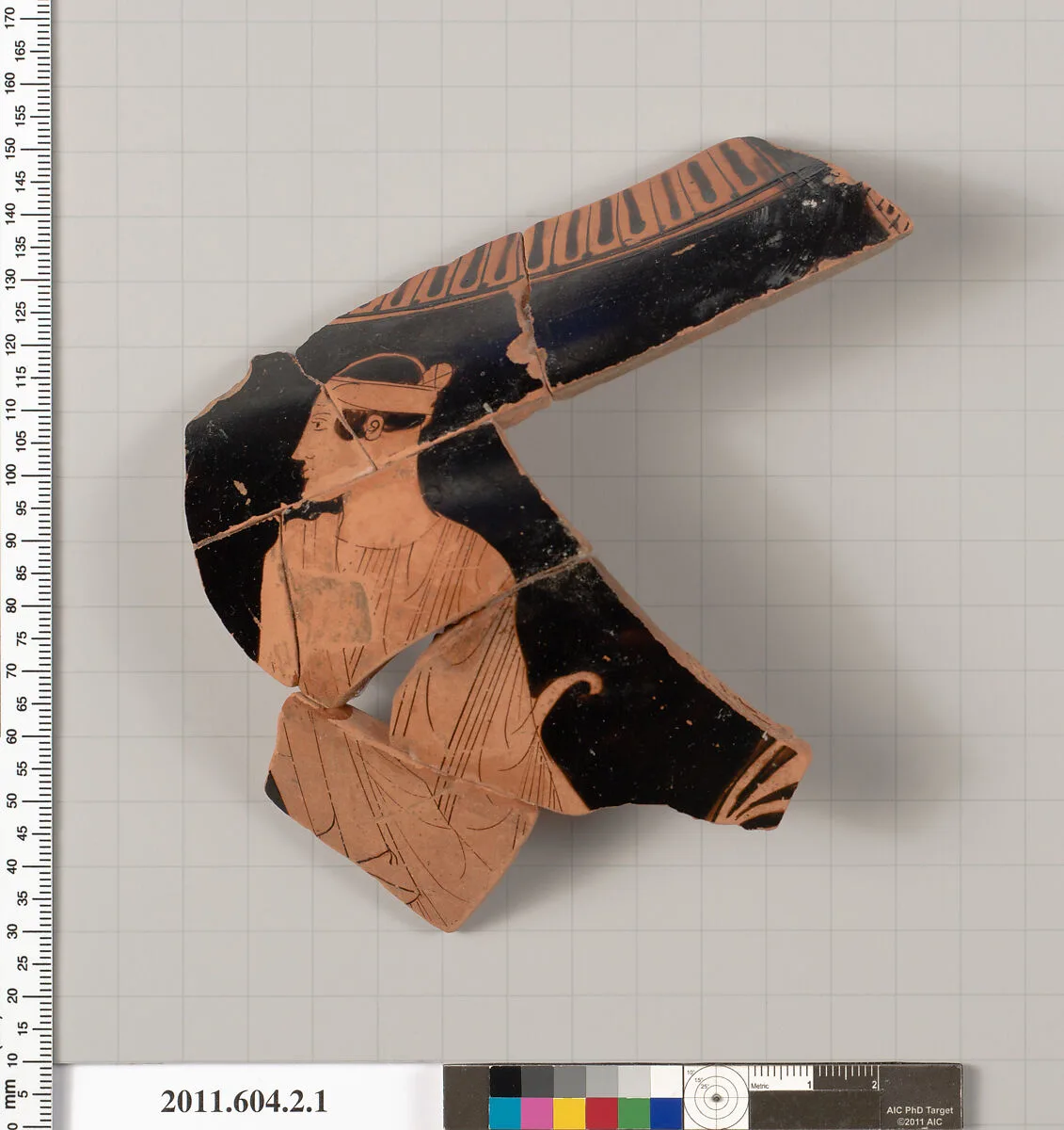 Terracotta fragment of a neck-amphora (jar) — Unknown