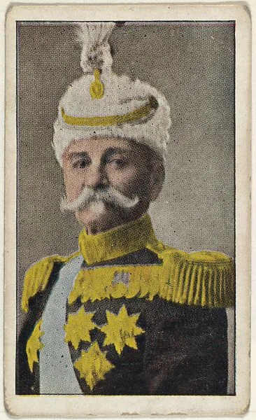 Card No. 5, King Peter of Servia, from the World War I Scenes series (T121) issued by Sweet Caporal Cigarettes — Underwood & Underwood|American Tobacco Company