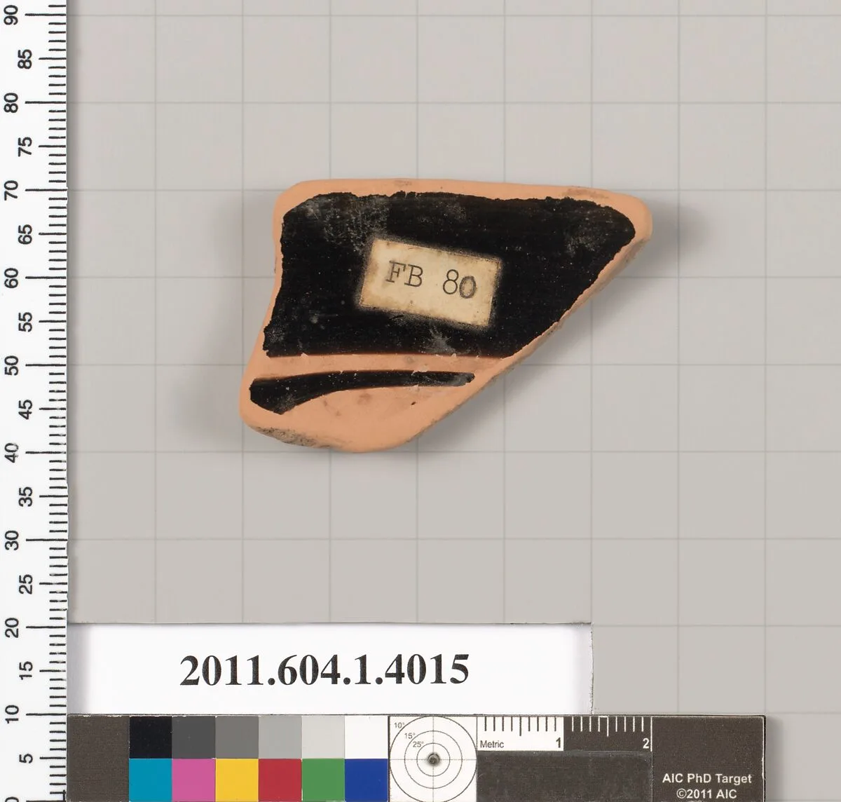 Terracotta rim fragment of a kylix (drinking cup) — Unknown