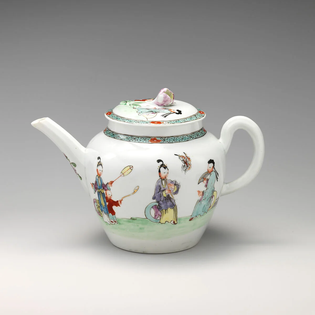 Teapot — Worcester factory